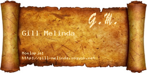 Gill Melinda névjegykártya