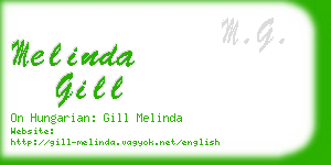 melinda gill business card